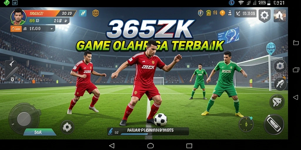 Tampilan menarik dari gameplay olahraga 365ZK yang seru.