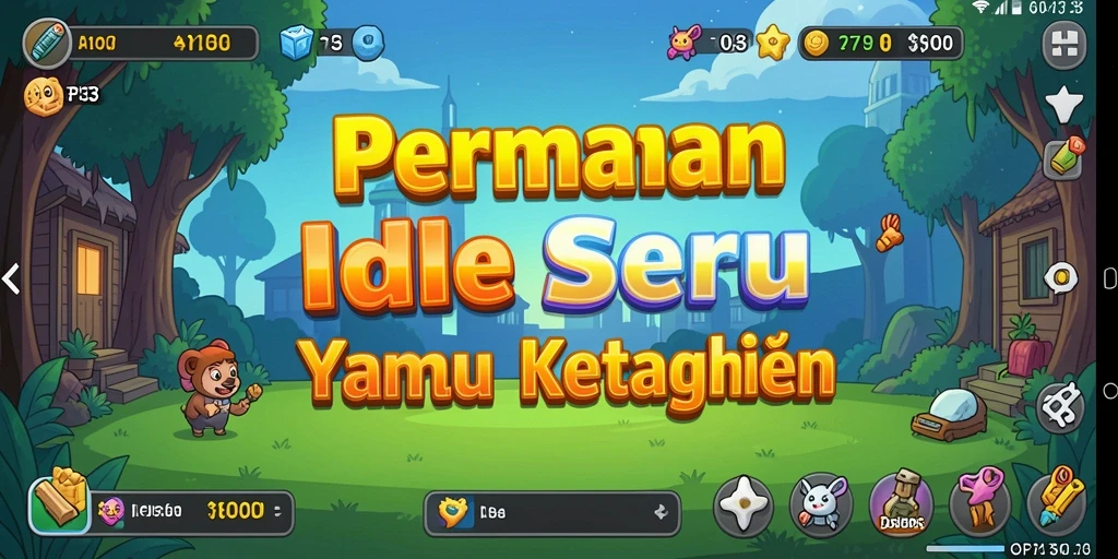 Screenshot utama menunjukkan keseruan gameplay Idle di API33.