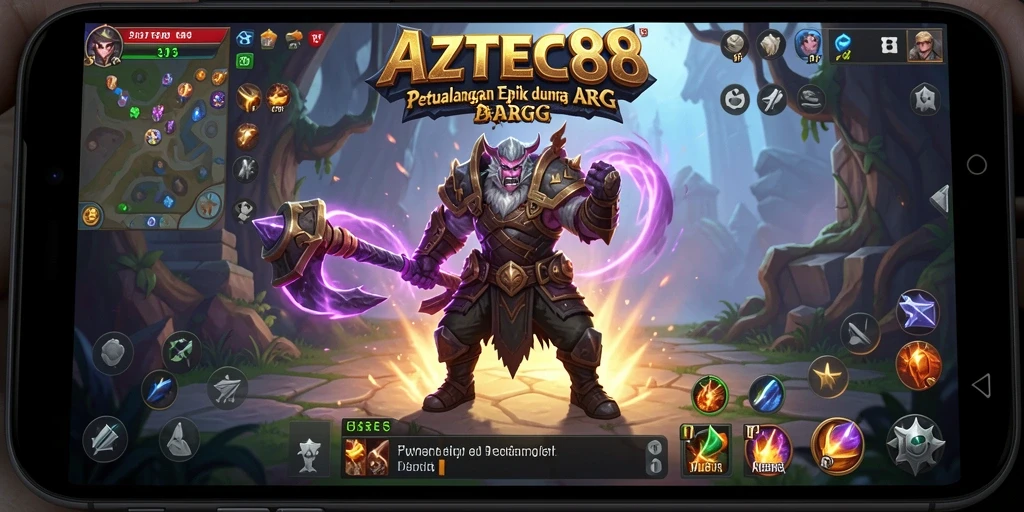 Tampilan mendebarkan dalam pertempuran ARPG AZTEC88.