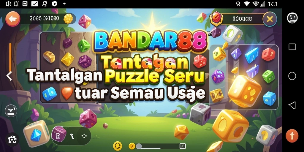 Tampilan gameplay seru pada BANDAR88 dengan tantangan teka-teki.