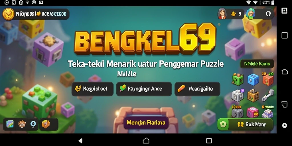 Screenshot dari gameplay BENGKEL69 yang menunjukkan teka-teki yang menantang.