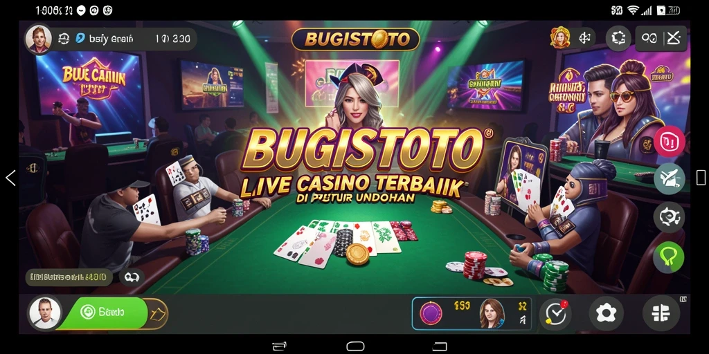 Gameplay seru dan interaksi langsung dengan dealer profesional.