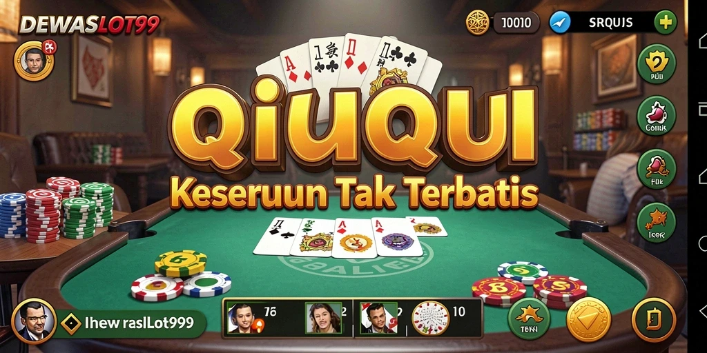 Tampilan gameplay seru dari DEWASLOT99 saat bermain QiuQiu.