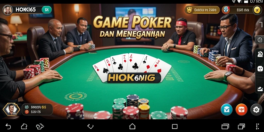 Tangkapan layar HOKI65 menampilkan momen seru permainan Poker.