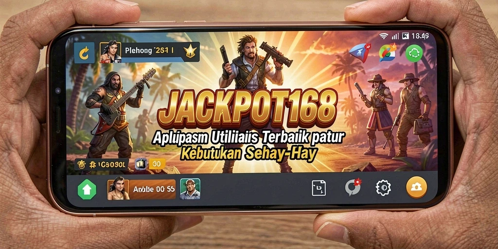 Tampilan antarmuka utama aplikasi JACKPOT168 yang modern dan mudah digunakan.