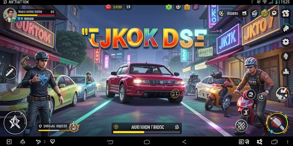 Tampilan gameplay JKTOK yang interaktif dan menarik.