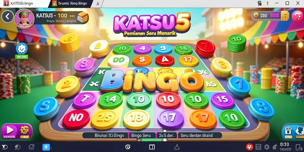 Tampilan gameplay KATSU5 yang seru dan menarik saat bermain Bingo.
