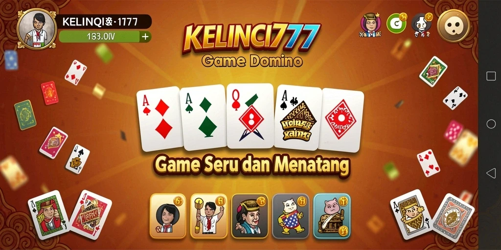 Tampilan gameplay menarik dari KELINCI777 dalam permainan Domino.
