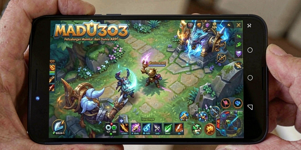 Tampilan menarik dari gameplay ARPG di MADU303.