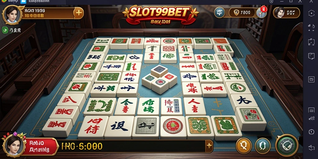 Tampilan menarik dari gameplay SLOT99BET yang penuh strategi Mahjong.