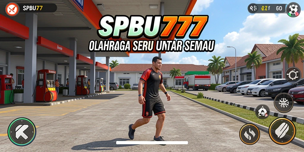 Tampilan gameplay SPBU77 yang menarik dan seru.