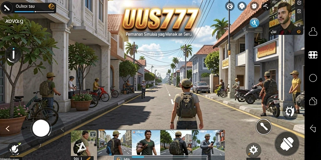 Tampilan gameplay menarik dari UUS777 yang penuh warna.